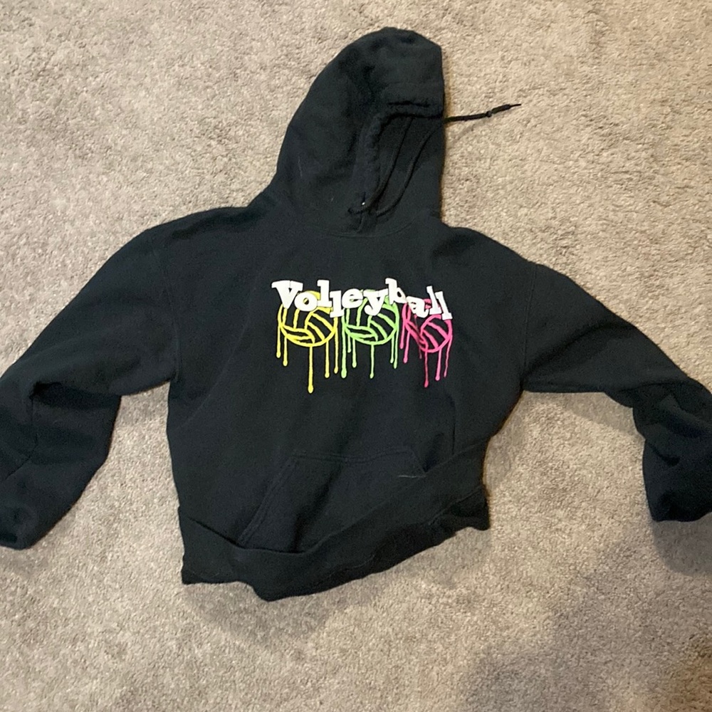soft black sweatshirt